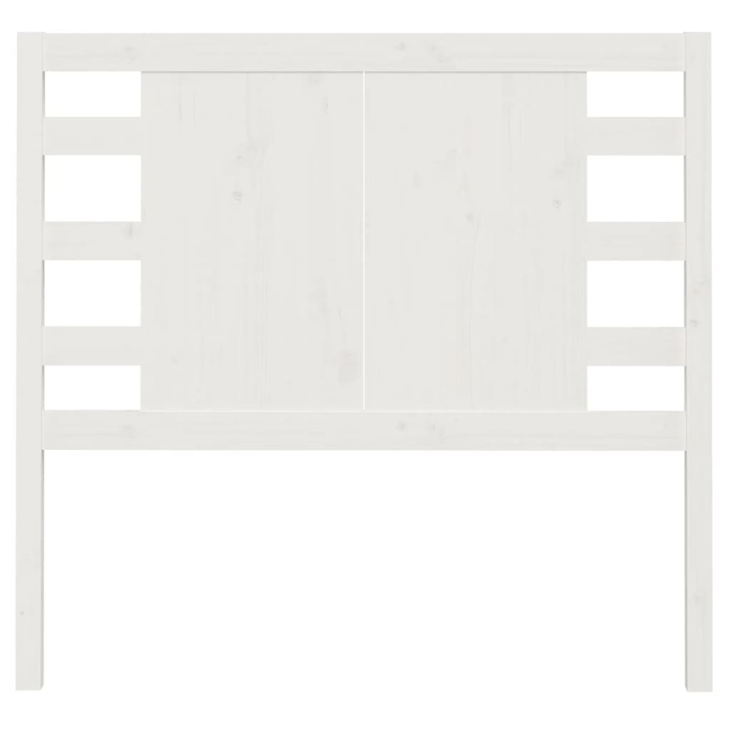 Cabeceira de cama 141x4x100 cm pinho maciço branco