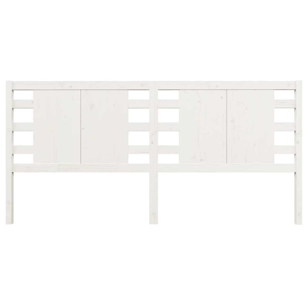 Cabeceira de cama 141x4x100 cm pinho maciço branco
