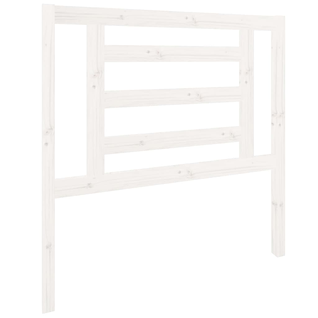 Cabeceira de cama 186x4x100 cm pinho maciço branco