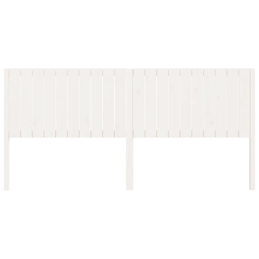 Cabeceira de cama 141x4x100 cm pinho maciço branco