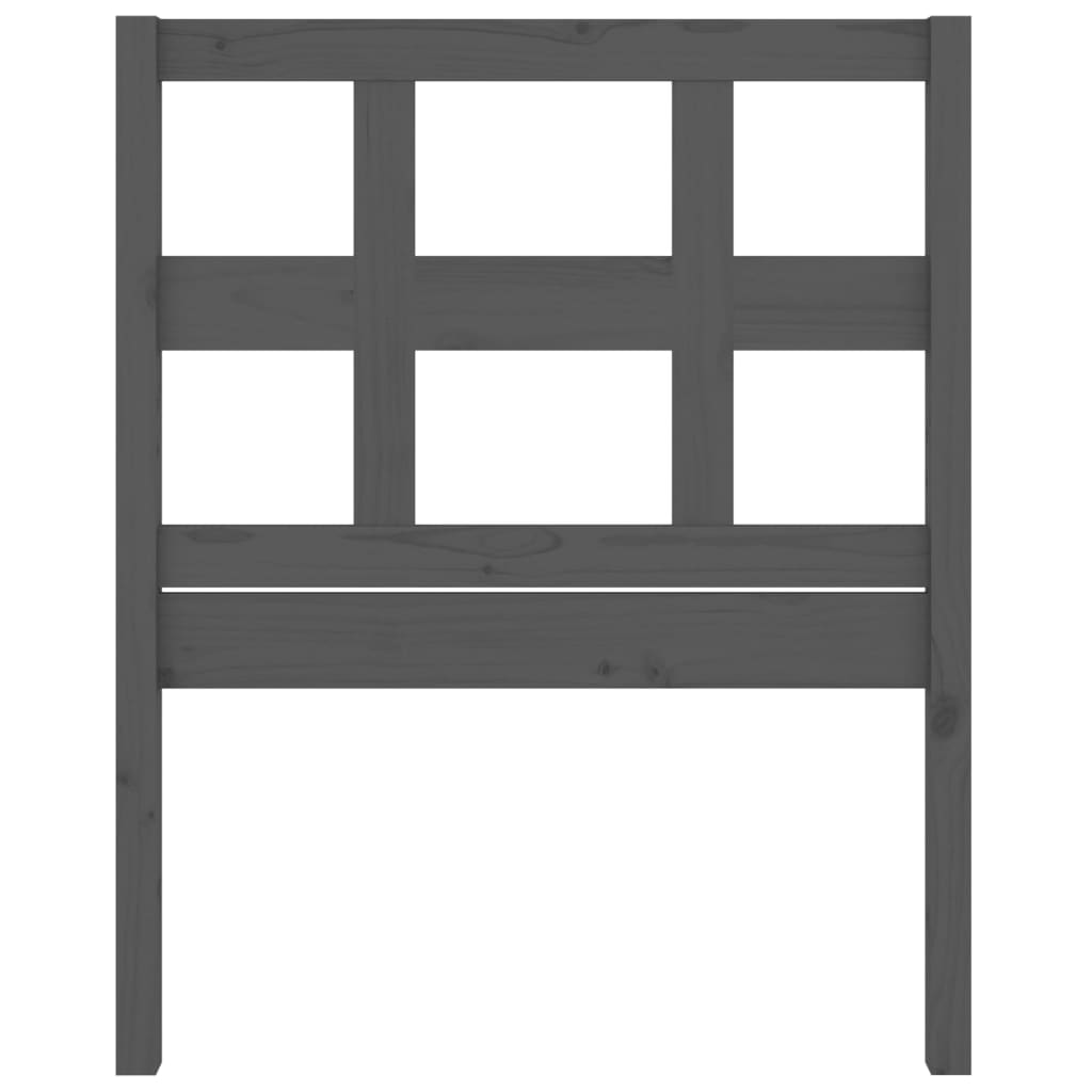 Cabeceira de cama 125,5x4x100 cm madeira de pinho maciça branco