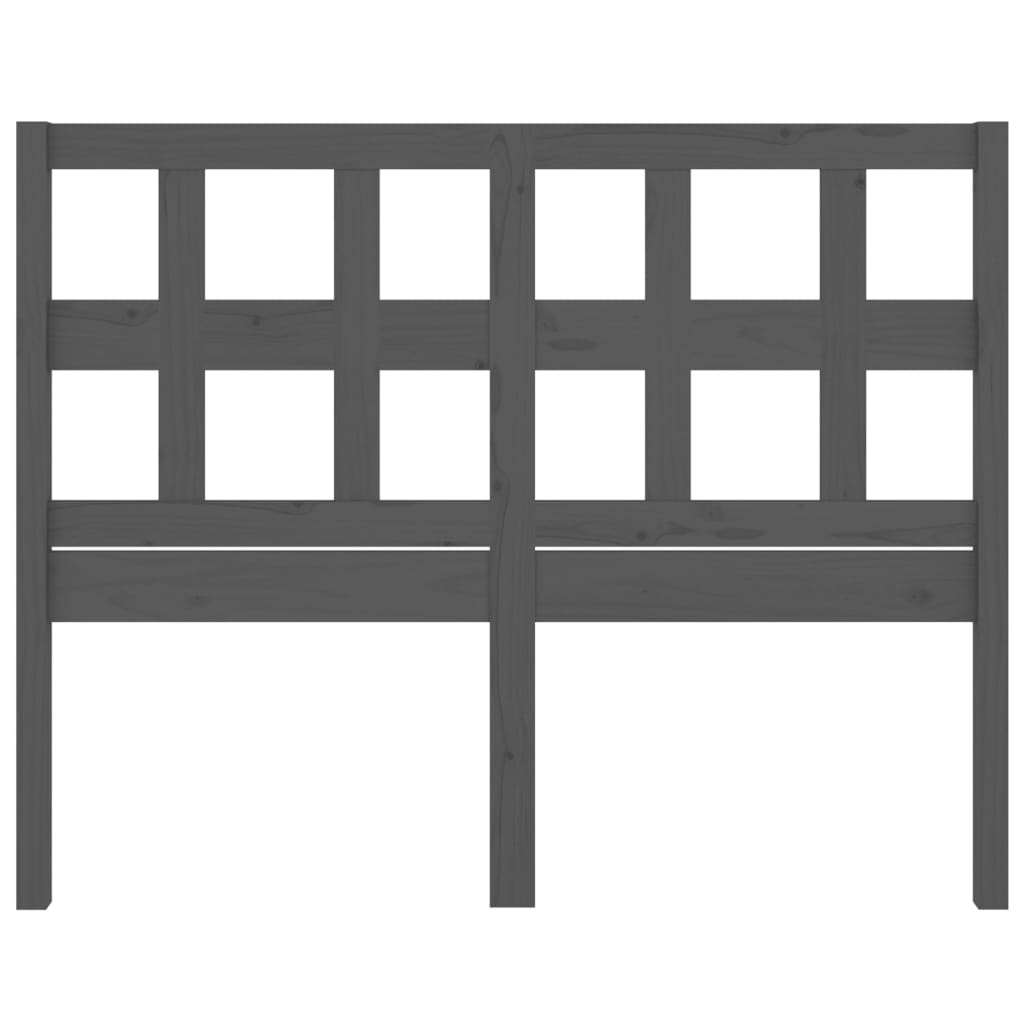 Cabeceira de cama 125,5x4x100 cm madeira de pinho maciça branco