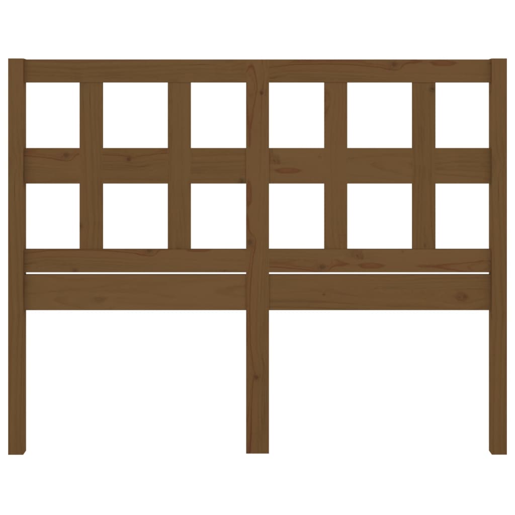 Cabeceira de cama 125,5x4x100 cm madeira de pinho maciça branco