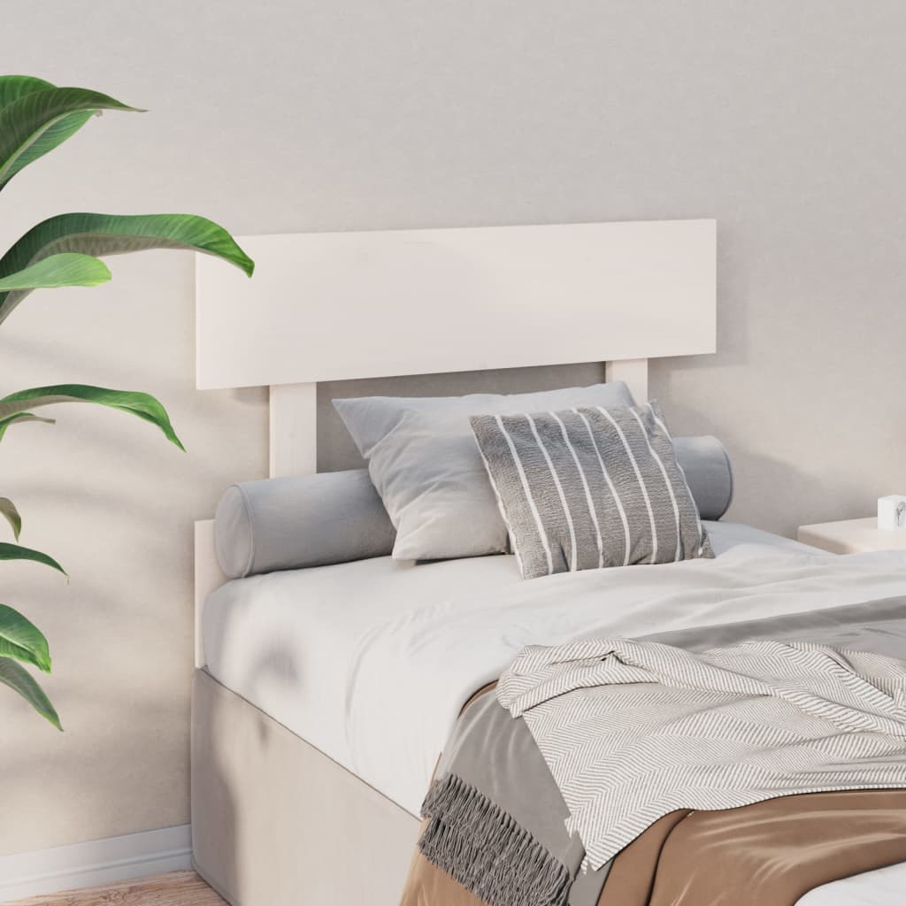 Cabeceira de cama 164x3x81 cm pinho maciço branco