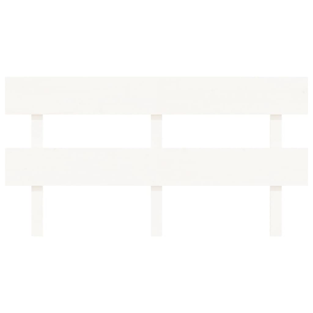 Cabeceira de cama 164x3x81 cm pinho maciço branco