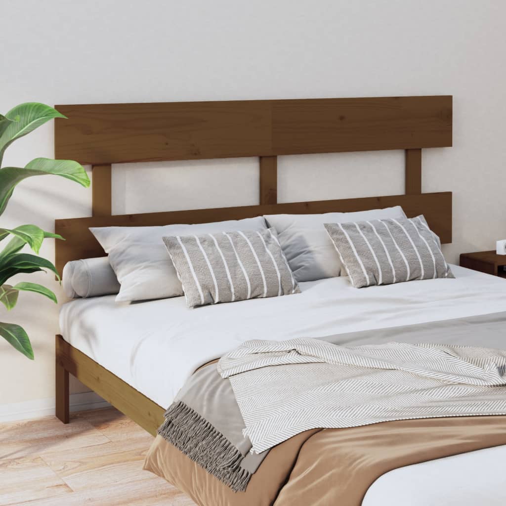 Cabeceira de cama 164x3x81 cm pinho maciço branco