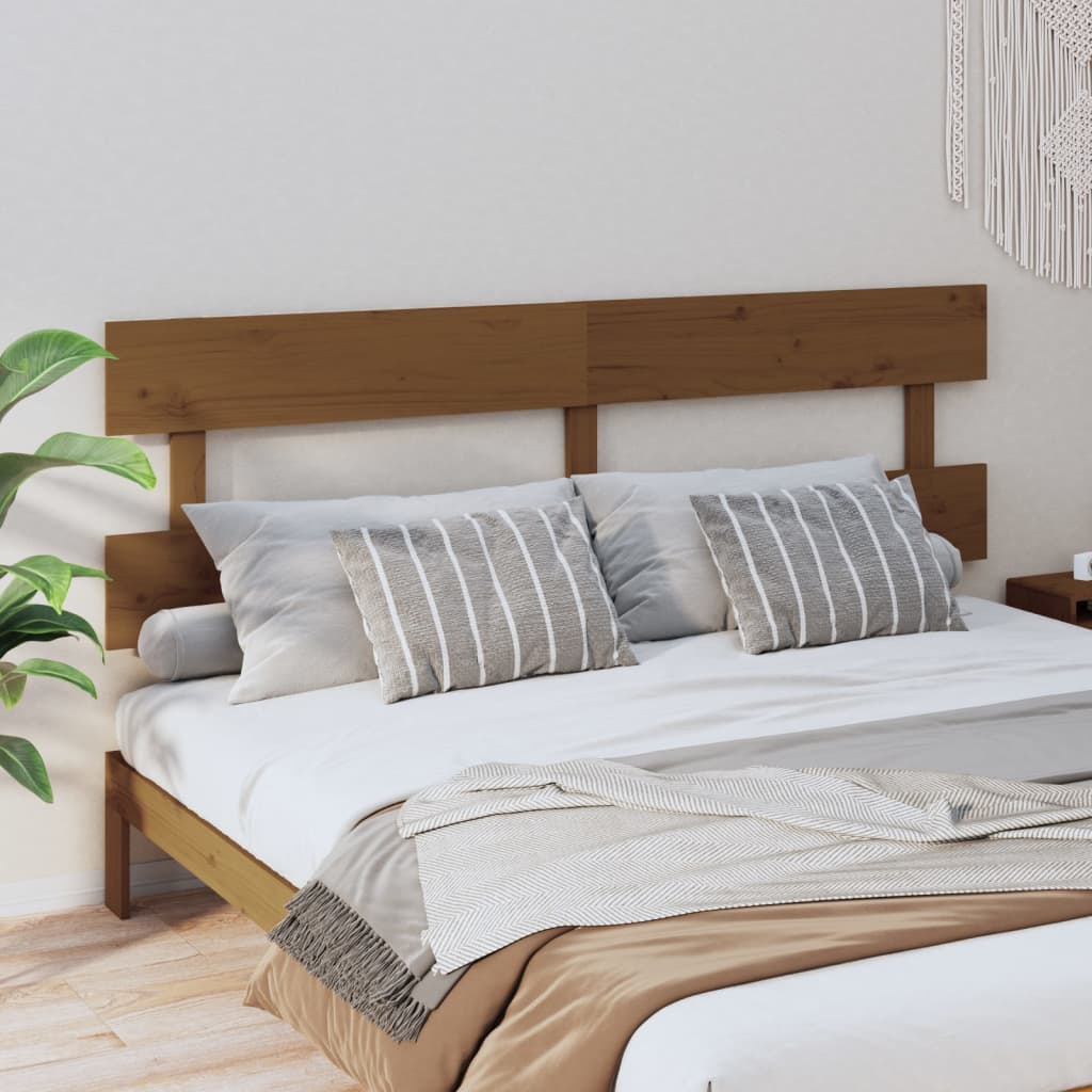 Cabeceira de cama 164x3x81 cm pinho maciço branco