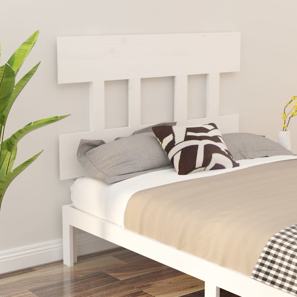 Cabeceira de cama 154x6x82,5 cm pinho maciço branco