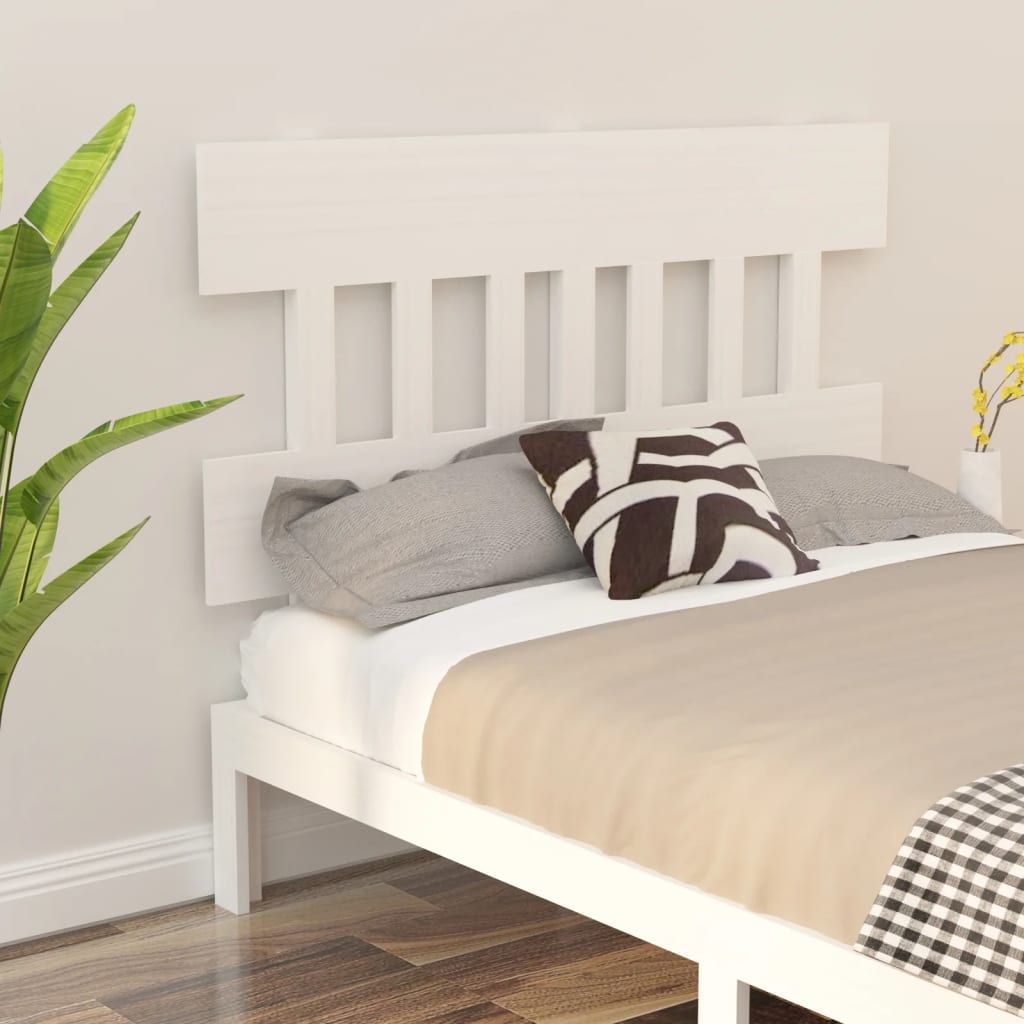 Cabeceira de cama 154x6x82,5 cm pinho maciço branco