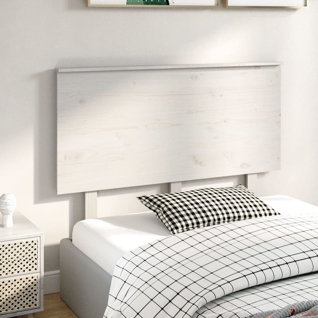 Cabeceira de cama 154x6x82,5 cm pinho maciço branco