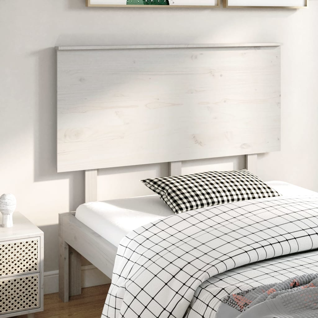 Cabeceira de cama 154x6x82,5 cm pinho maciço branco