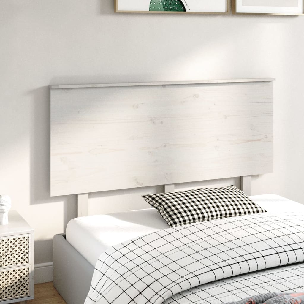 Cabeceira de cama 154x6x82,5 cm pinho maciço branco