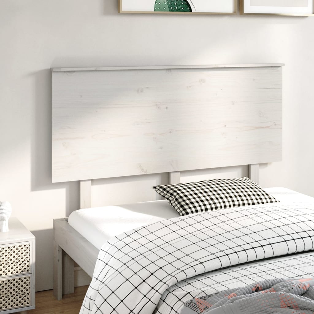 Cabeceira de cama 154x6x82,5 cm pinho maciço branco