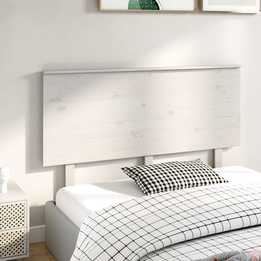 Cabeceira de cama 154x6x82,5 cm pinho maciço branco