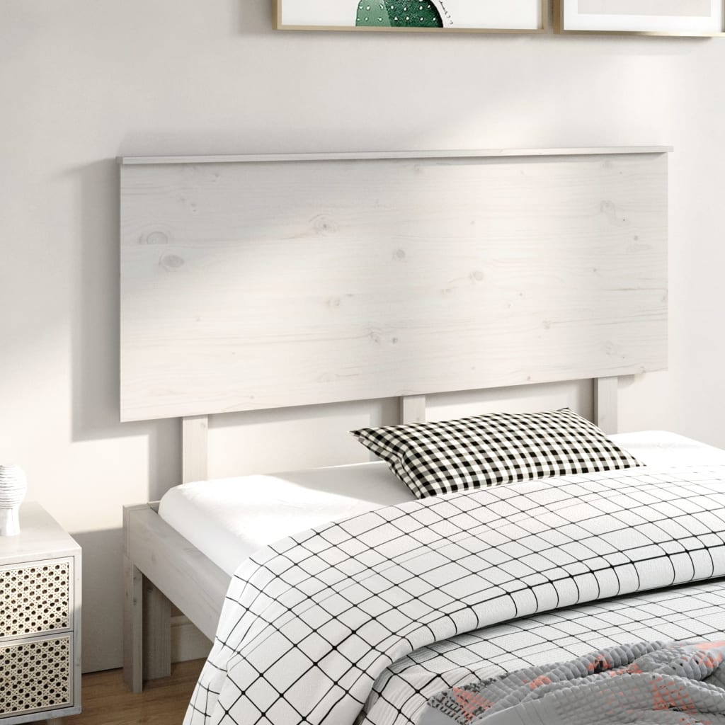 Cabeceira de cama 154x6x82,5 cm pinho maciço branco