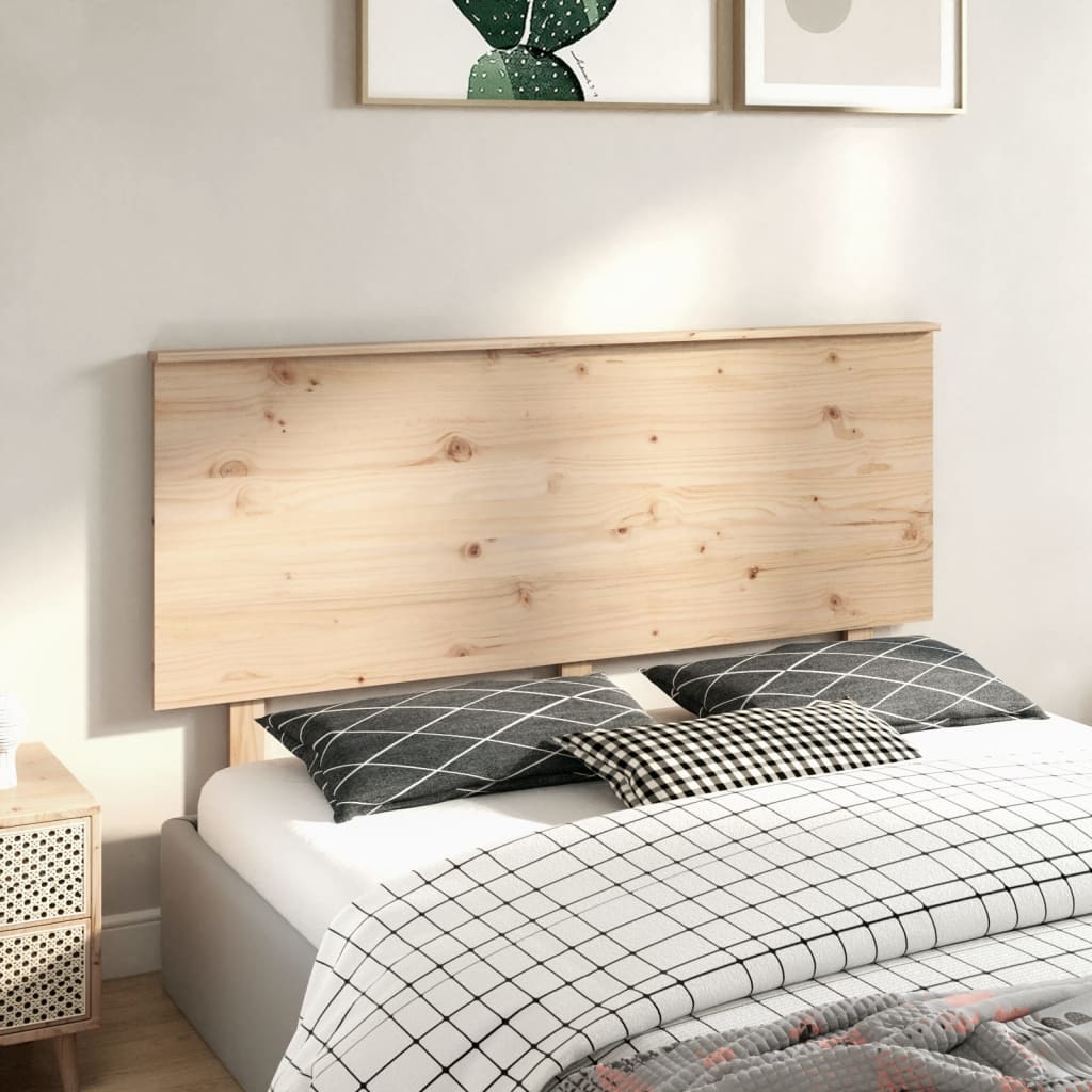 Cabeceira de cama 154x6x82,5 cm pinho maciço branco