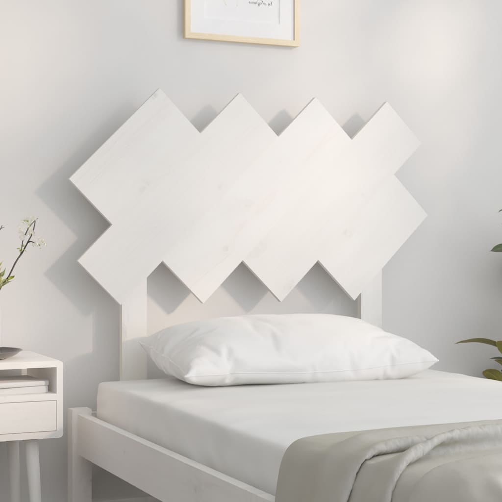 Cabeceira de cama 178x3x80,5 cm pinho maciço branco