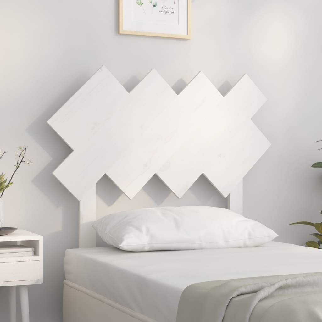 Cabeceira de cama 178x3x80,5 cm pinho maciço branco