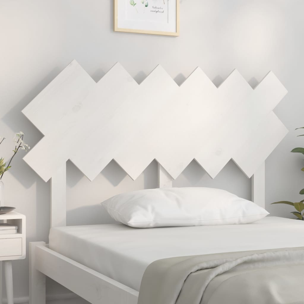 Cabeceira de cama 178x3x80,5 cm pinho maciço branco