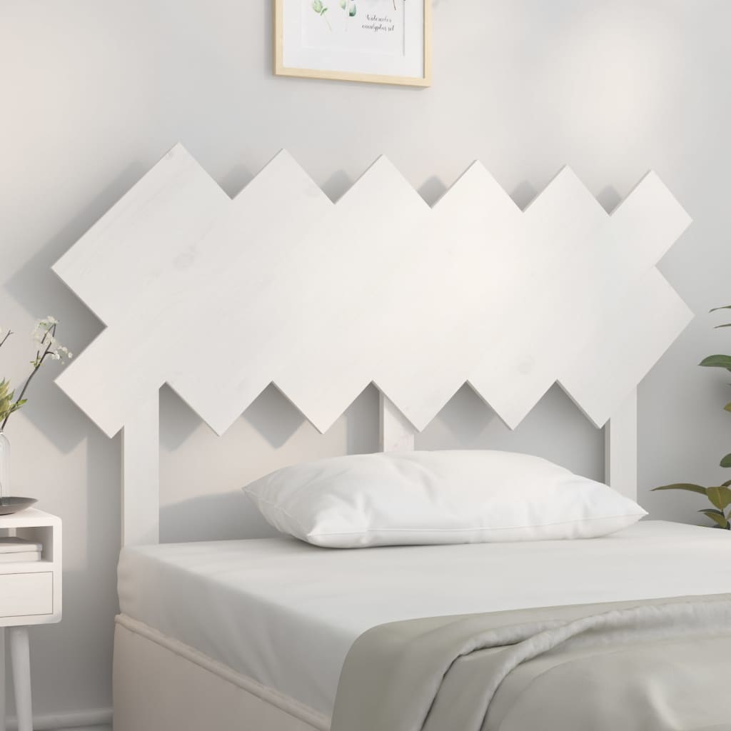 Cabeceira de cama 178x3x80,5 cm pinho maciço branco