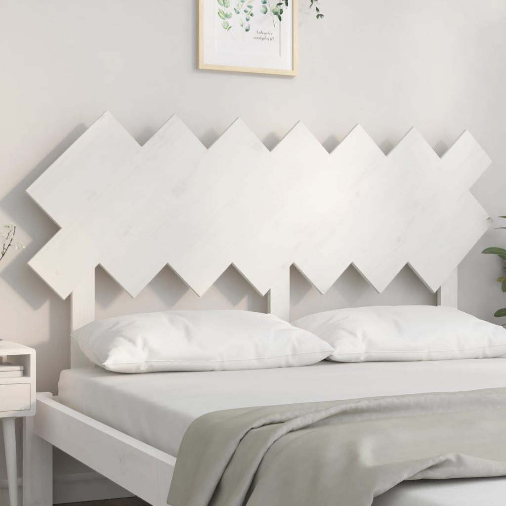 Cabeceira de cama 178x3x80,5 cm pinho maciço branco
