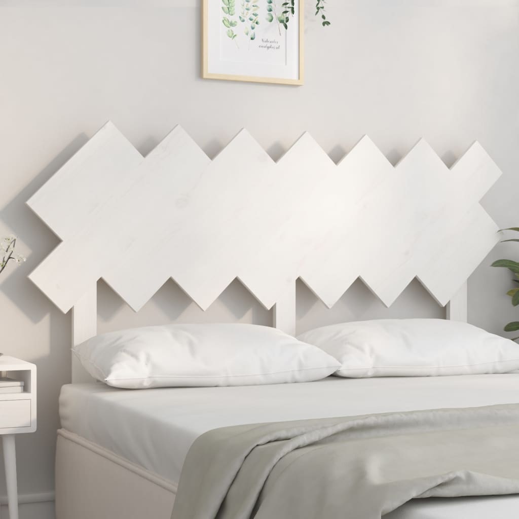 Cabeceira de cama 178x3x80,5 cm pinho maciço branco