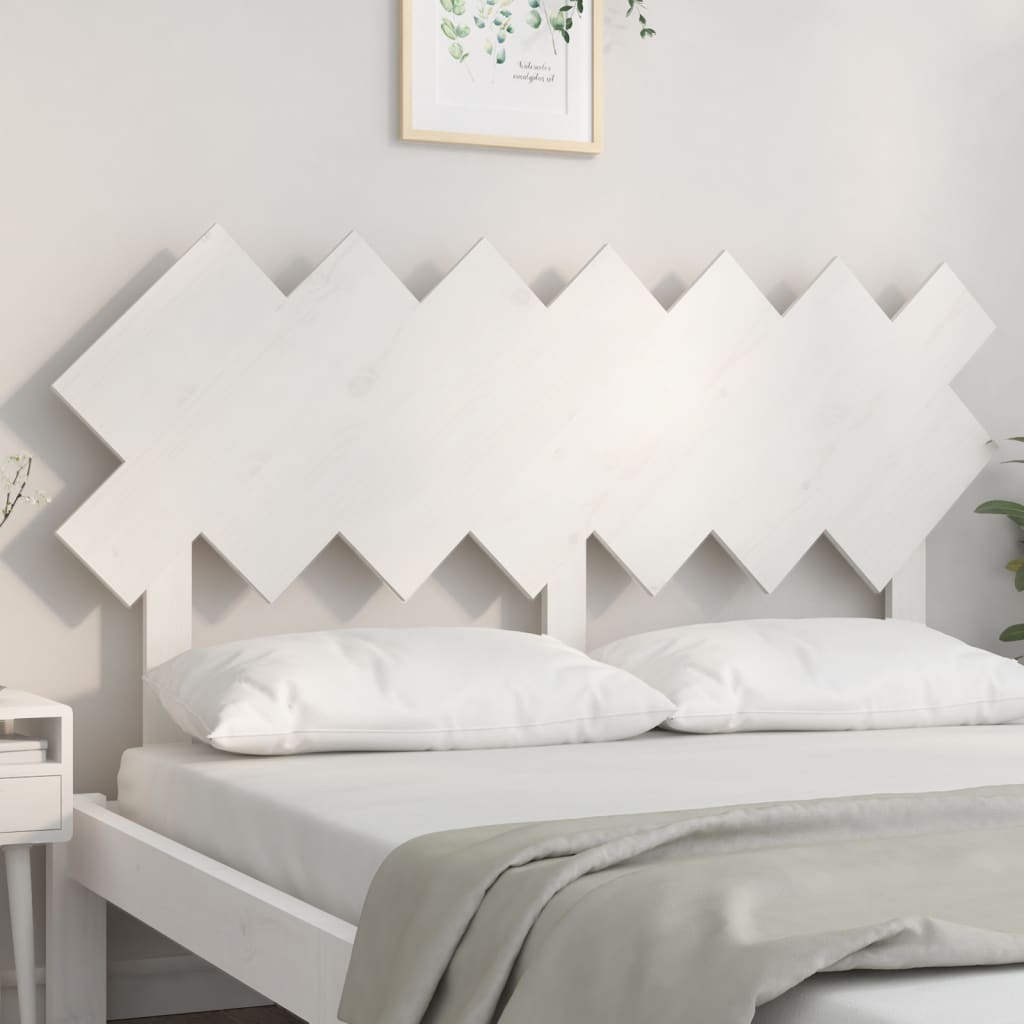 Cabeceira de cama 178x3x80,5 cm pinho maciço branco