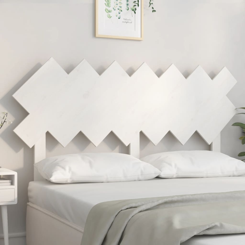 Cabeceira de cama 178x3x80,5 cm pinho maciço branco