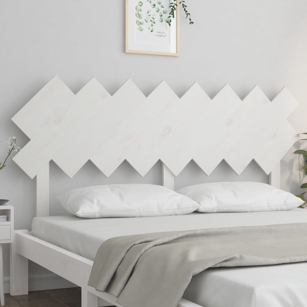 Cabeceira de cama 178x3x80,5 cm pinho maciço branco