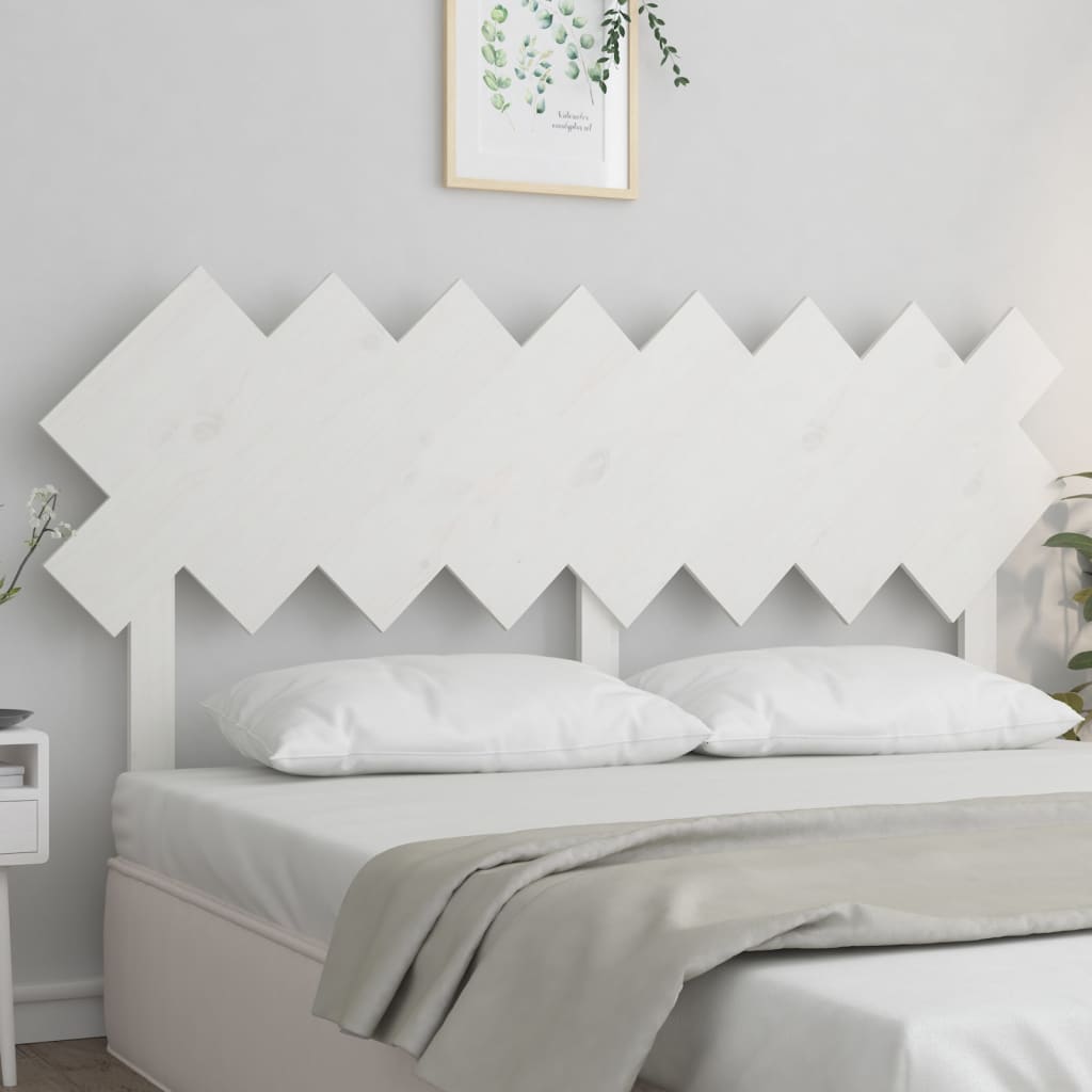 Cabeceira de cama 178x3x80,5 cm pinho maciço branco