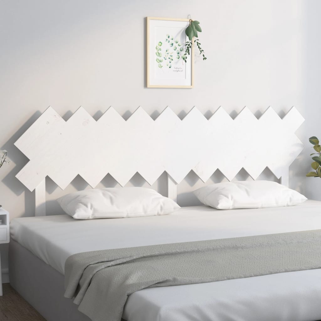 Cabeceira de cama 178x3x80,5 cm pinho maciço branco
