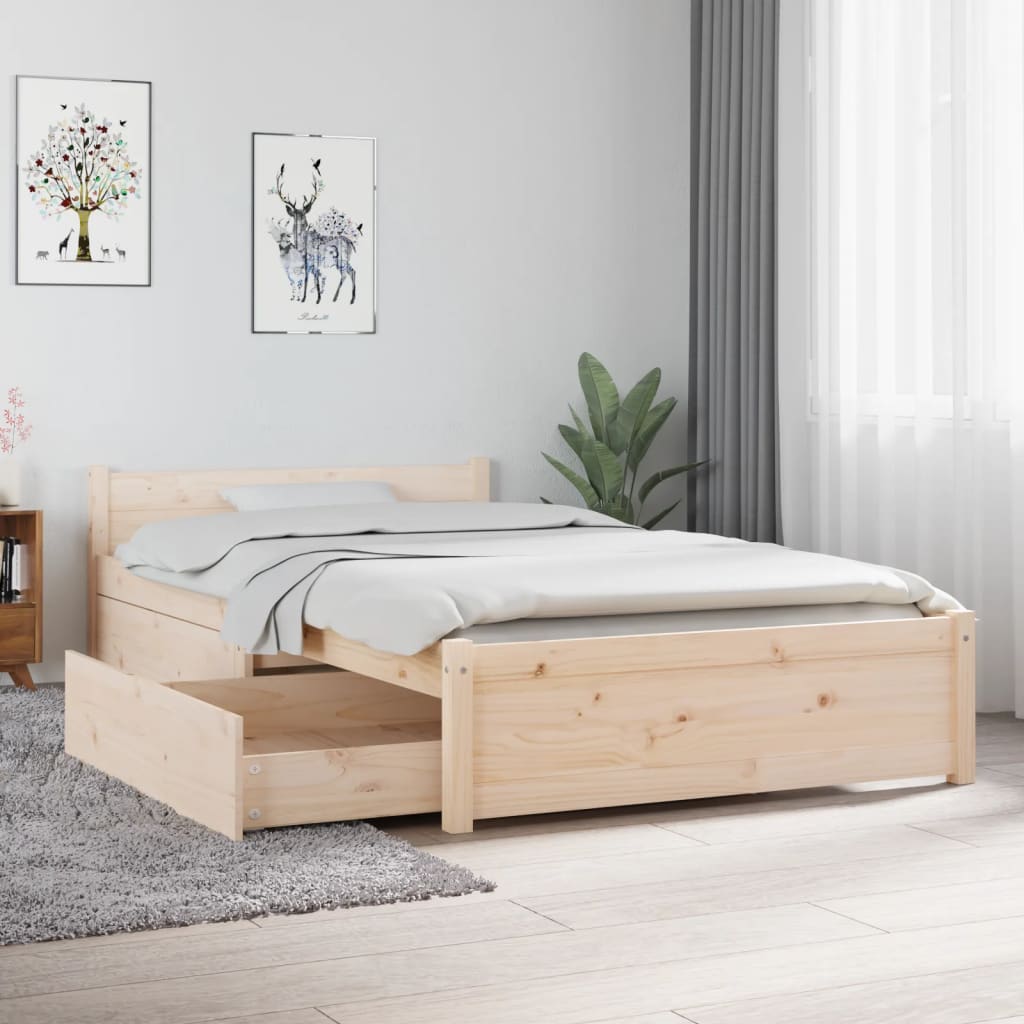 Estrutura cama com gavetas 90x190 cm Single branco