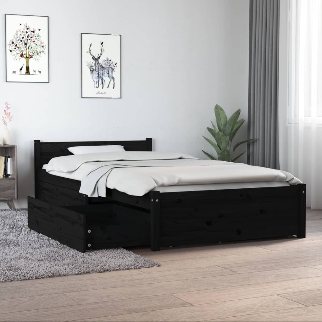 Estrutura cama com gavetas 90x190 cm Single branco