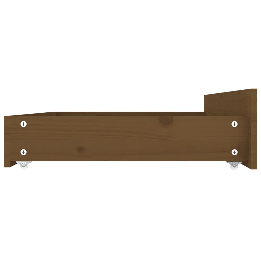 Estrutura de cama com gavetas 140x200 cm branco