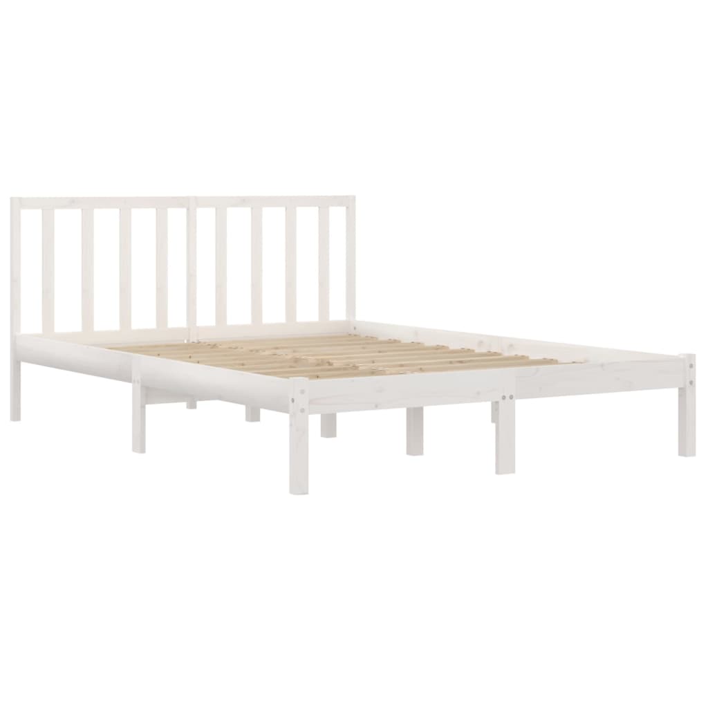 Estrutura de cama pequena casal 120x190 cm pinho maciço