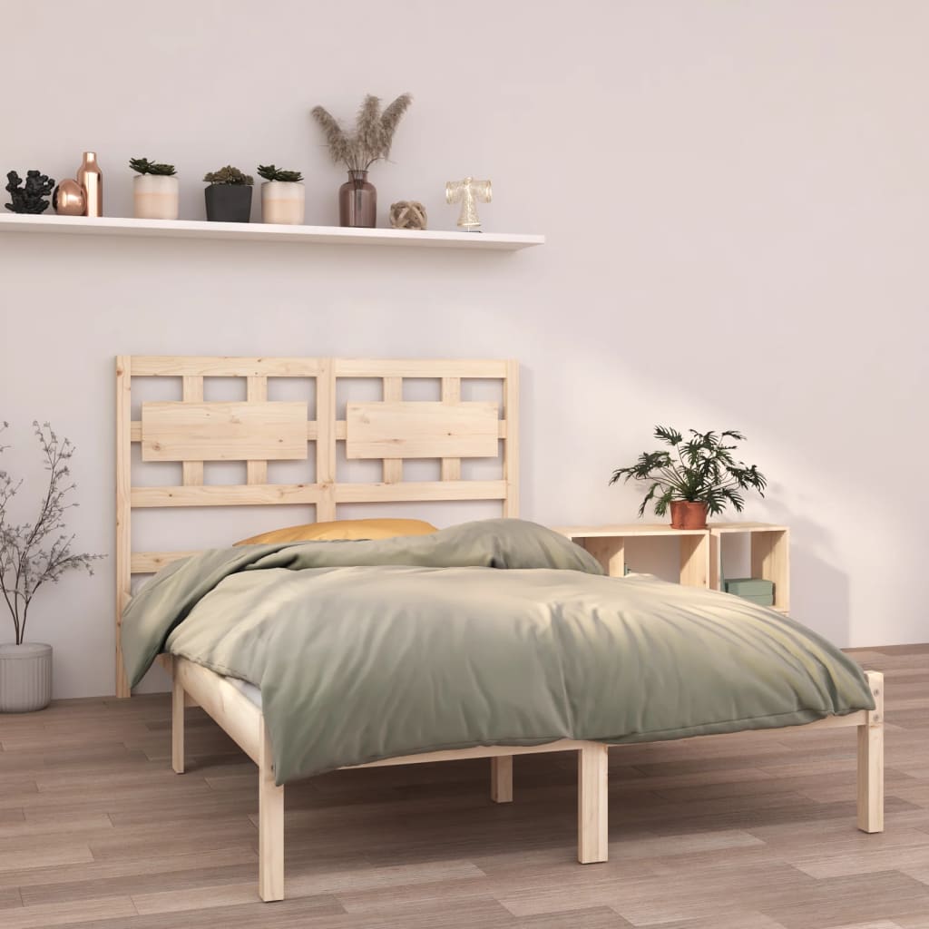 Estrutura de cama 120x200 cm madeira maciça branco