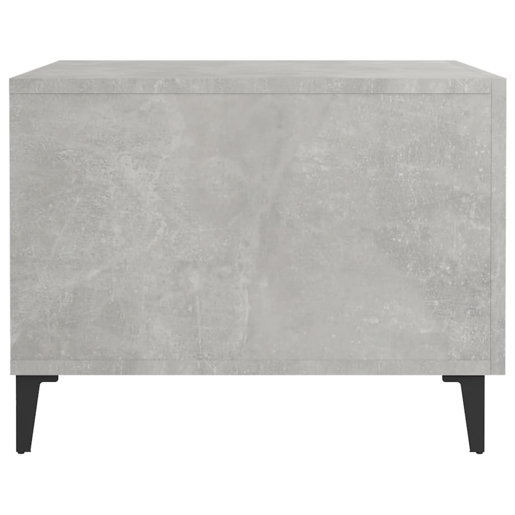 Mesa de centro com pernas de metal 2 pcs 50x50x40 cm branco
