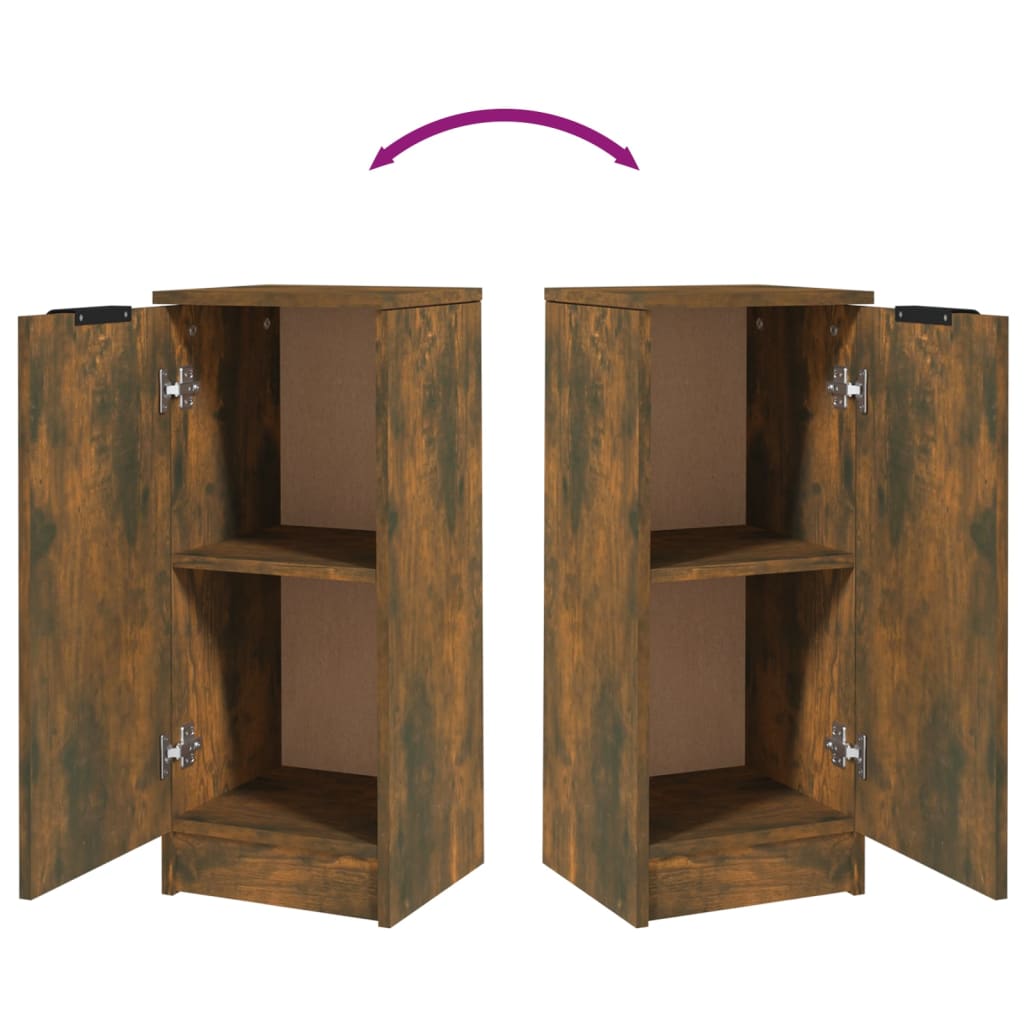 Aparador 30x30x70 cm madeira processada cinza cimento