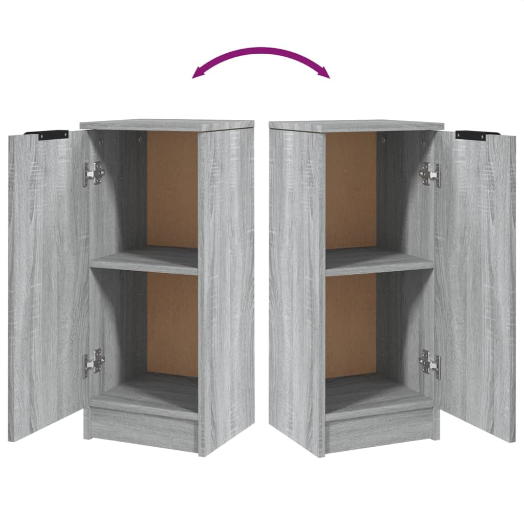 Aparador 30x30x70 cm madeira processada cinza cimento