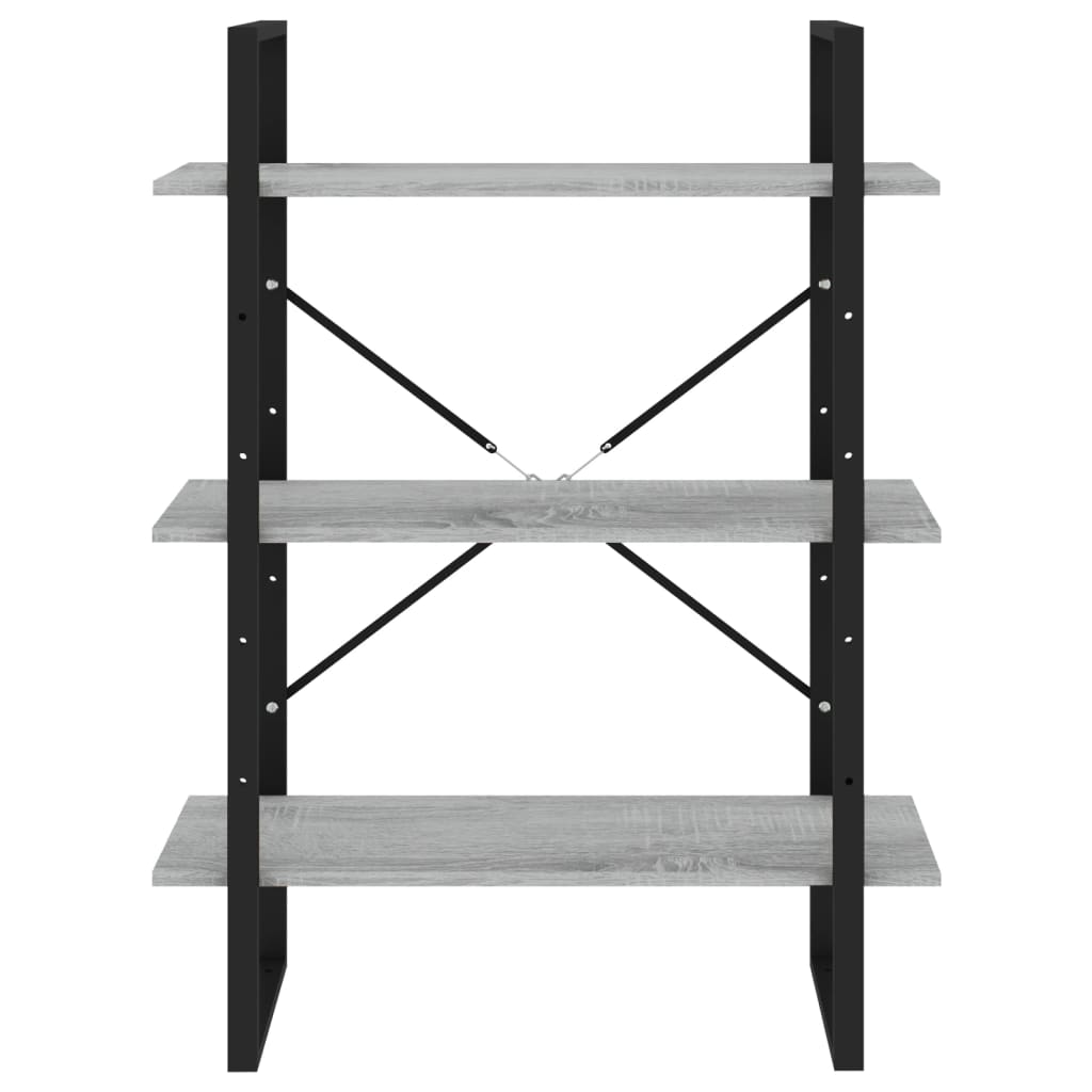 Estante 80x30x105 cm derivados de madeira cinzento sonoma