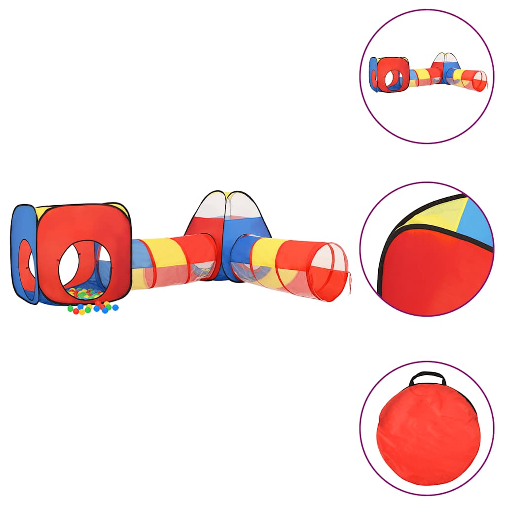 Tenda de brincar infantil 190x264x90 cm multicor