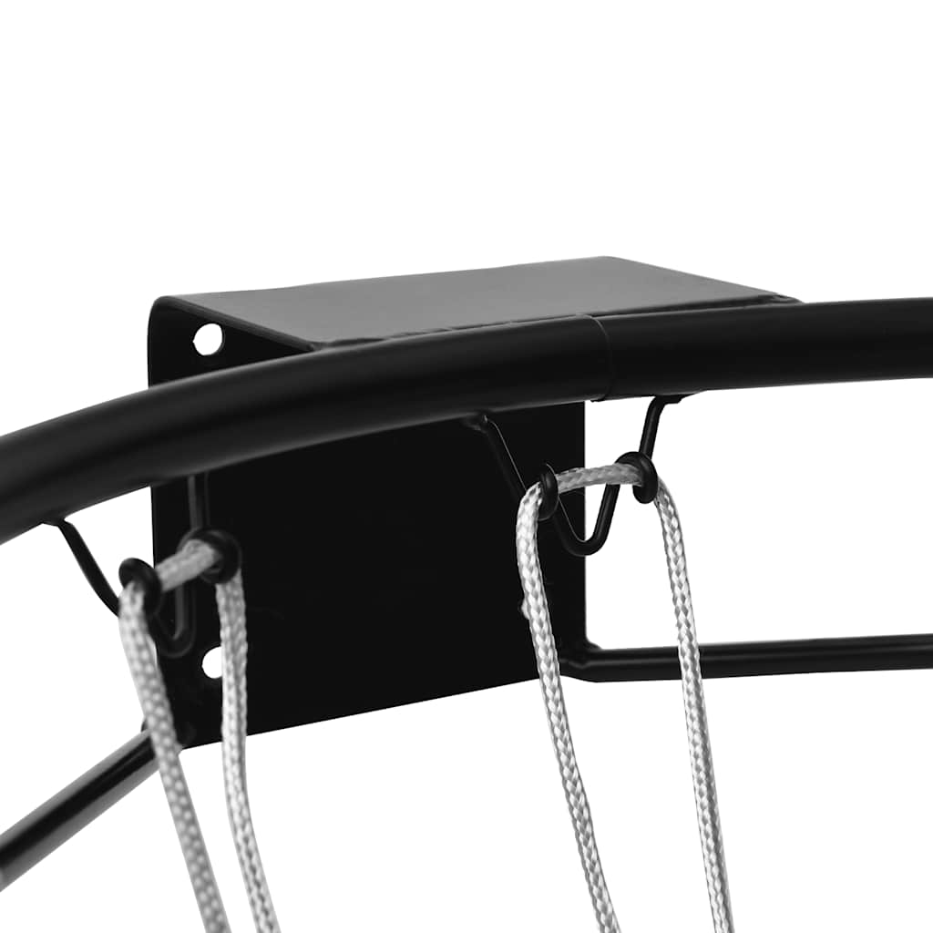 Cesto de basquetebol 45 cm aço preto