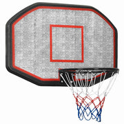 Tabela de basquetebol 109x71x3 cm polietileno preto