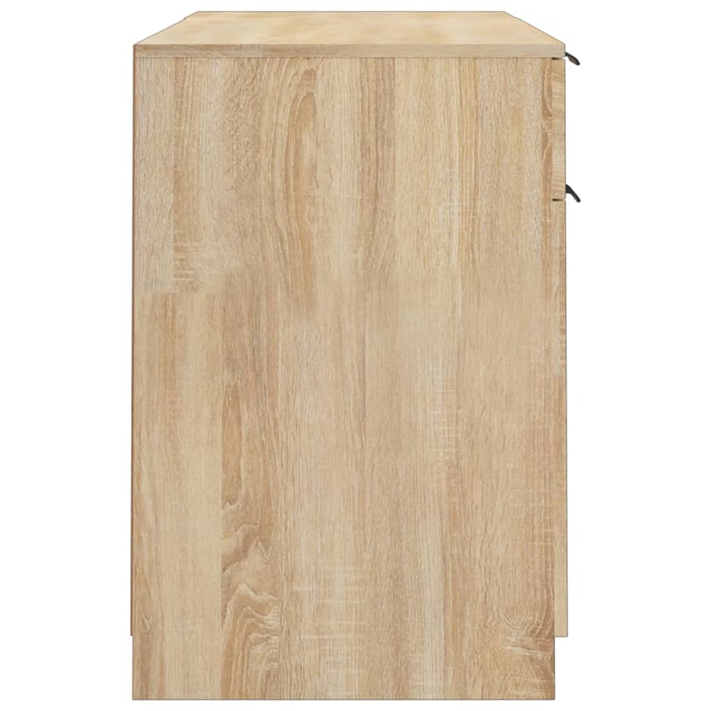 Secretária c/ móvel de apoio derivados madeira cinzento cimento