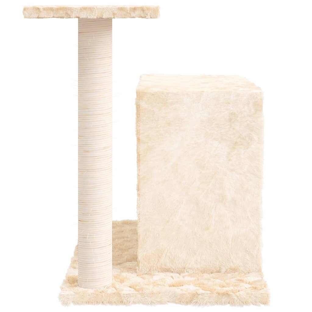 Árvore p/ gatos c/ poste arranhador sisal 51 cm cinzento-claro