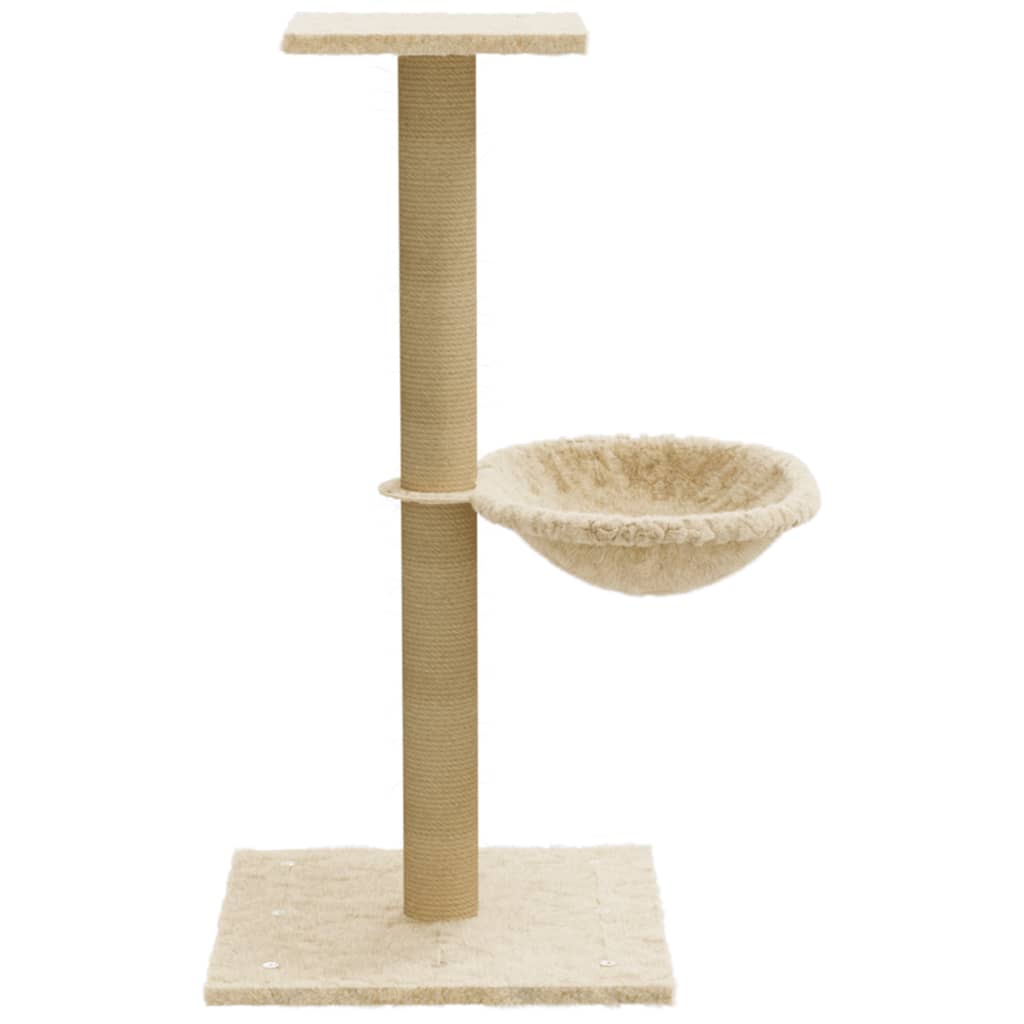 Árvore para gatos com poste arranhador sisal 74 cm cinzento