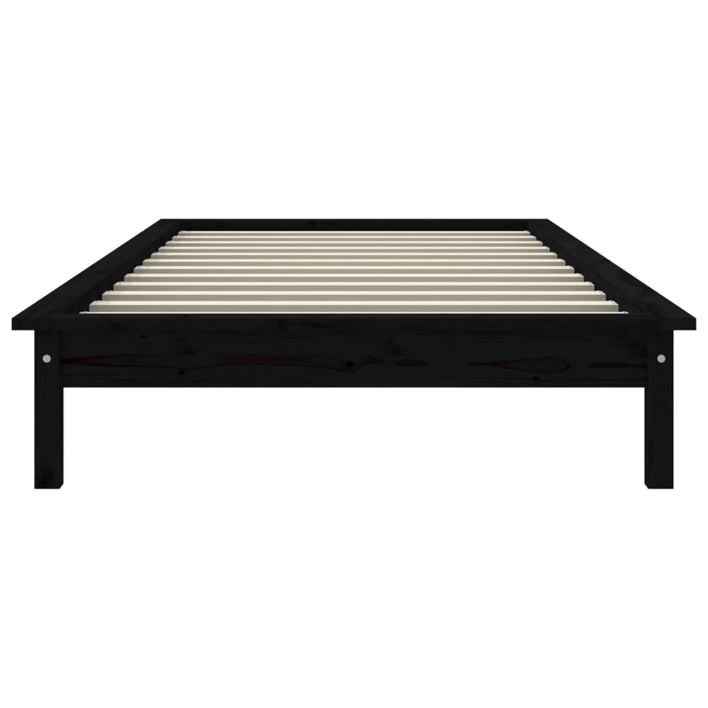 Estrutura de cama 90x200 cm pinho maciço branco