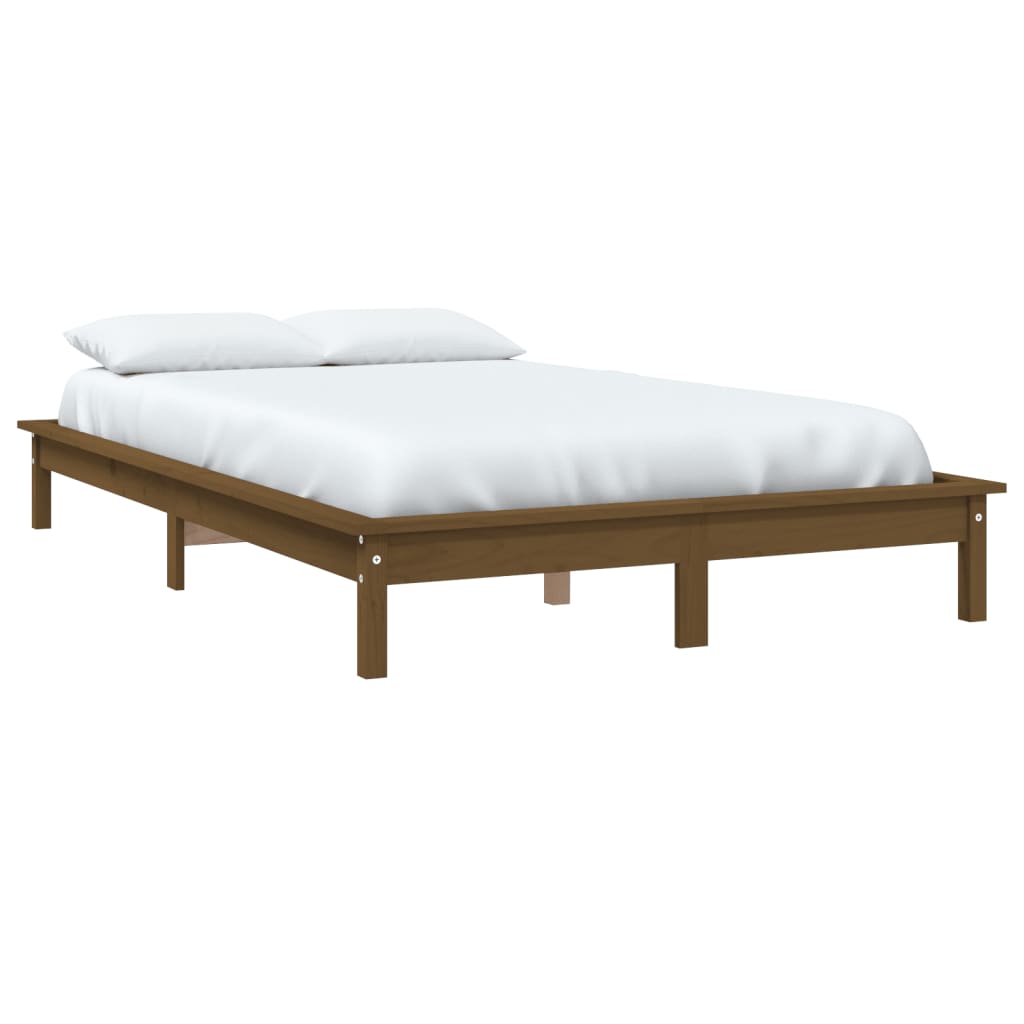 Estrutura cama super king size 180x200 cm pinho maciço branco