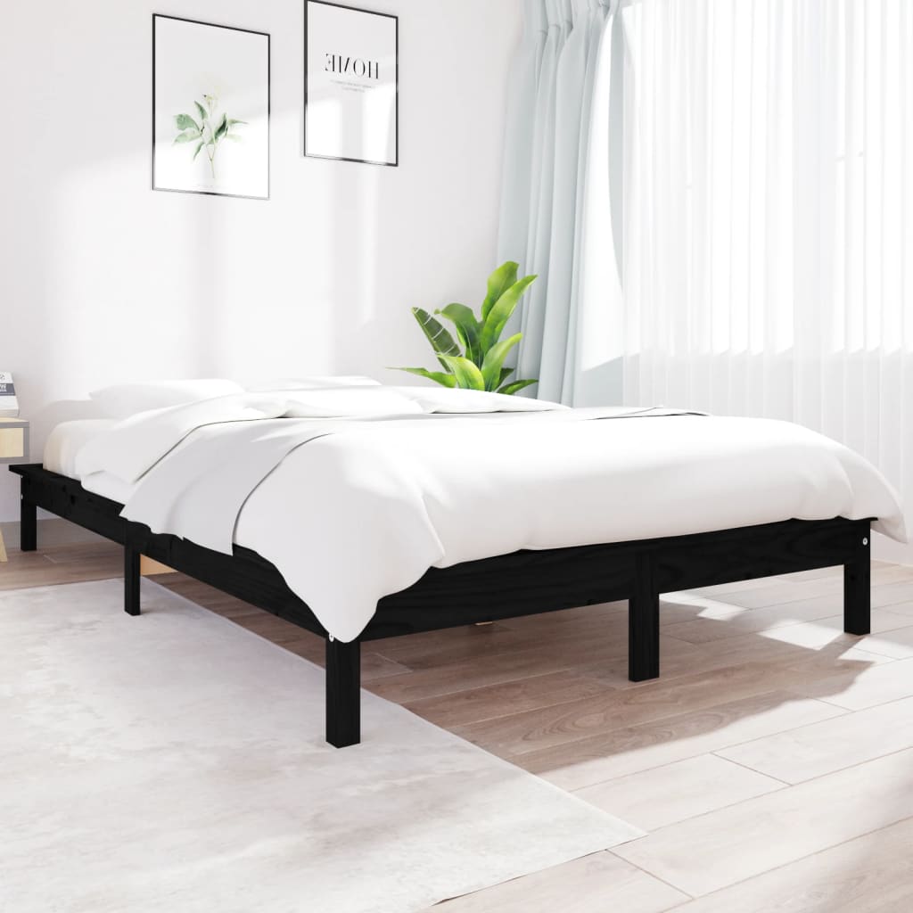 Estrutura cama super king size 180x200 cm pinho maciço branco