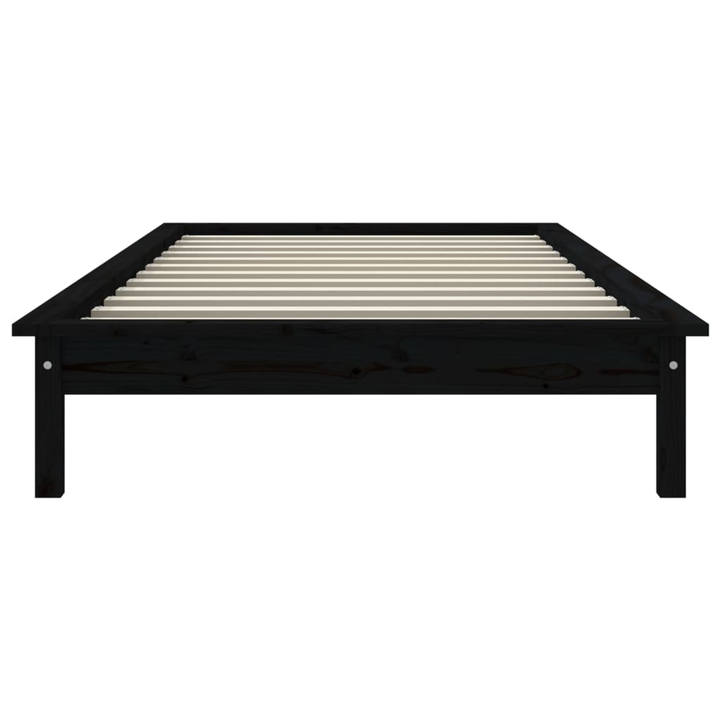 Cama sem colchão 75x190 cm madeira de pinho maciça branco